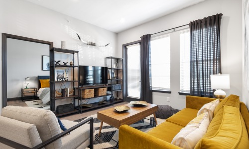 Luxury apartment interior featured in virtual tours at Westhouse Apartment Flats in Fort Worth, Texas